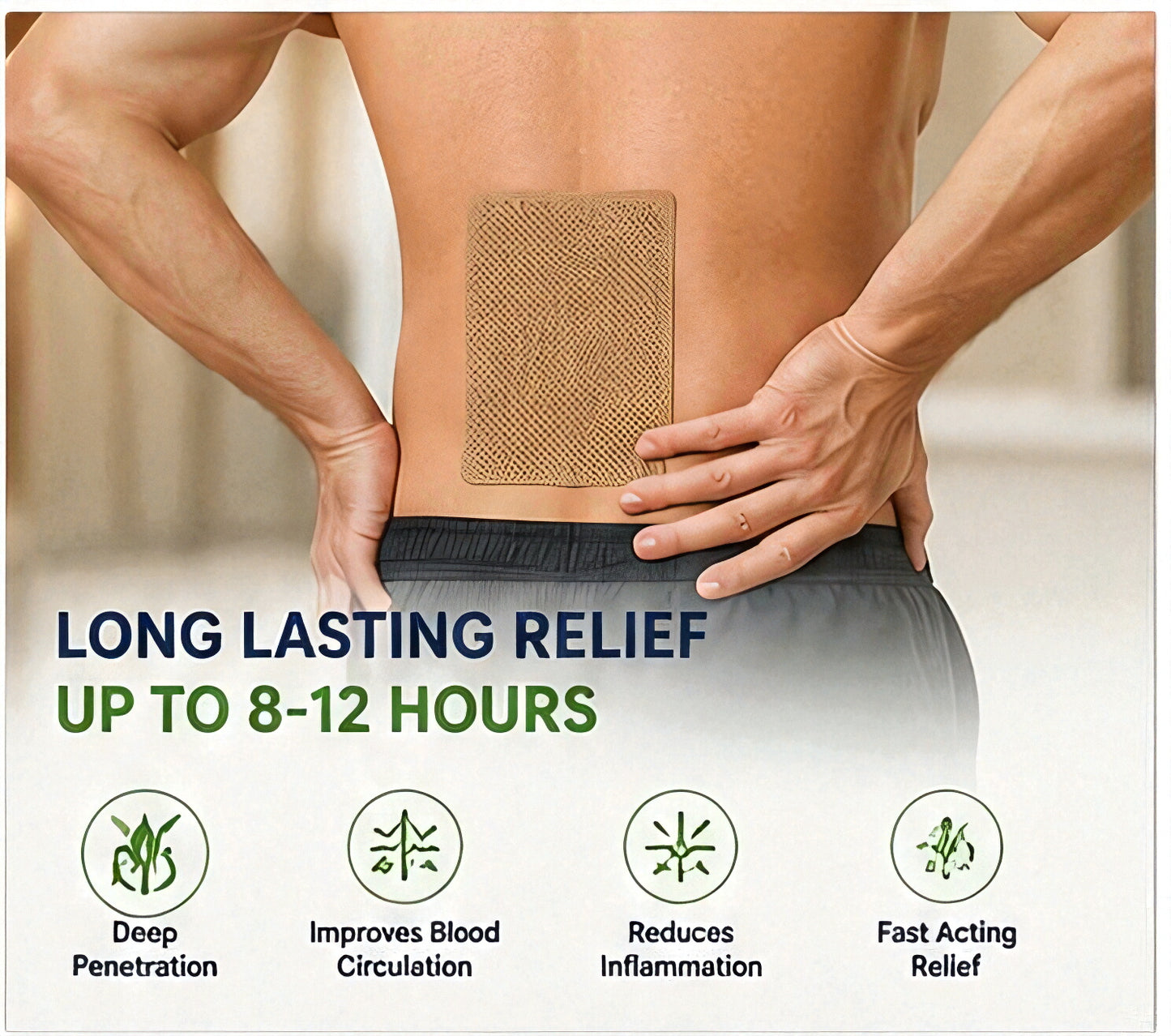 Shoplix Pain Relief Patches | Back, Neck & Joint Pain Relief (10 Pieces)