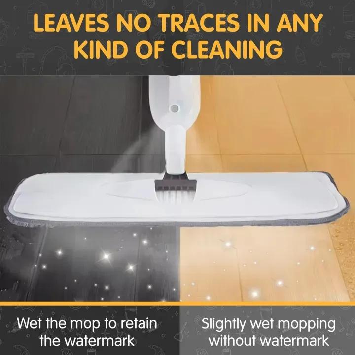 360° Spray Mop Cleaner with Refillable Water Tank & Microfiber Pad